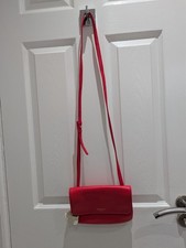 Radley leather crossbody handbag, red, adjustable shoulder strap, brand new