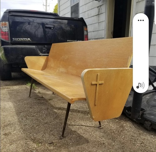 1950s church pew - 1950s,