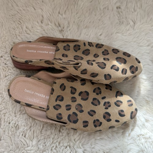 Bella moda leopard print - leopard, mule