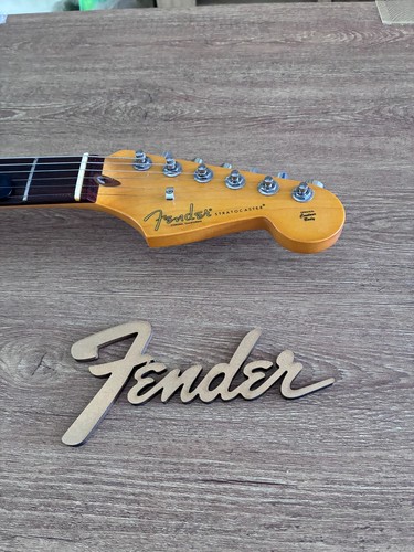 Fender guitar logo wall art - logo,