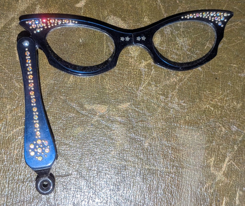 Vtg folding lorgnette - lorgnette, opera