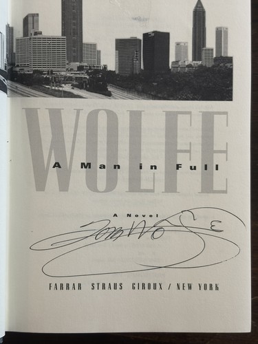 Man full novel signed - in, a