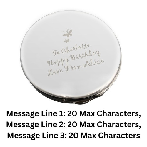 Personalised butterfly round - personalised,