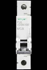 STEEPLE 20 AMP CURVE B 6kA MCB CIRCUIT BREAKER D2SB20B