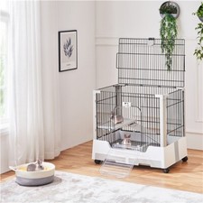 Rolling rabbit cage - cage, with