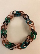 CAMOUFLAGE RUBBER BAND BRACELET HANDMADE WRISTBAND