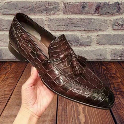 Mens handmade moccasin brown - mens,