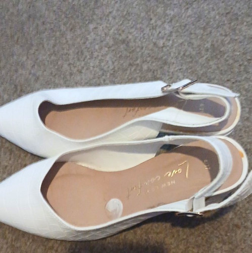 New look white croc leather - white,
