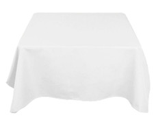 Table cloth white floral pattern catering  restaurant banqueting quality 90 X 90