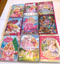 Barbie DVD Bundle x 9 Mixed Titles Collection Childrens Animation Fabulous VGC
