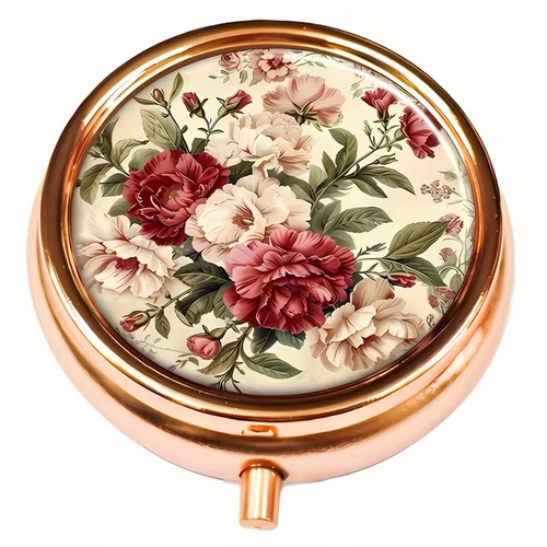 Elegant rose golden - pill, box
