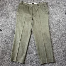 DAKS Wool Trousers. Green. 36s