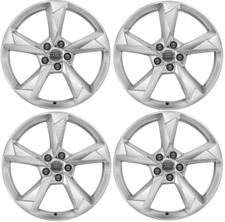 Audi Q3 Mk2 19” Alloy Wheel Set Of Four 5 Spoke 7J ET43 Diamond Silver GENUINE