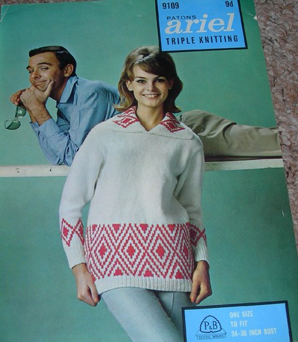 Vintage patons knit pattern - vintage,