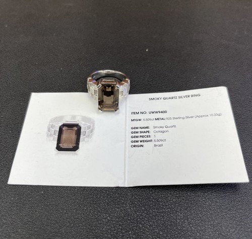 925 silver ring size smoky - size, n