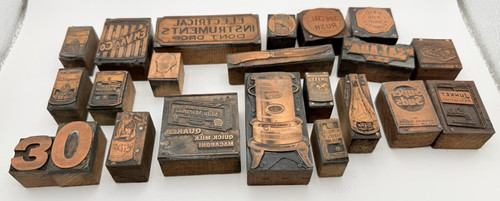 Antique copper letterpress - antique,
