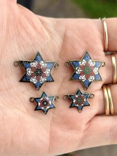 Antique Victorian Enamel Stars