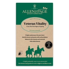 Allen & Page Veteran Vitality Horse Feed 20 kg - Barley, Molasses & Alfalfa Free
