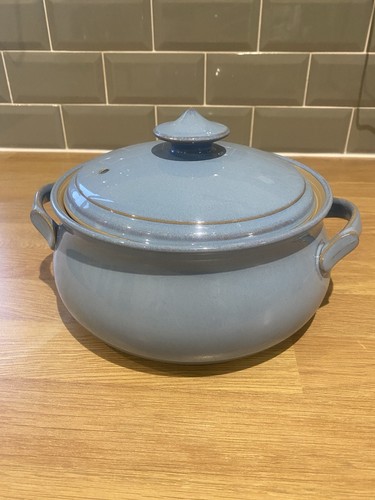 Denby colonial blue casserole - denby,