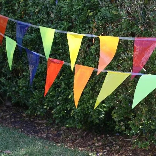 Multi coloured bunting banner - coloured,