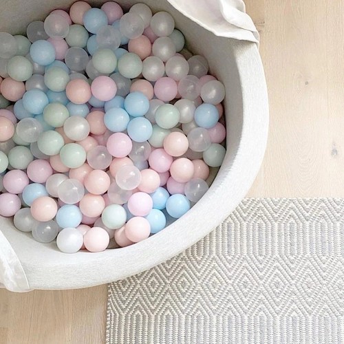 Grey ball pit soft foam - ball,