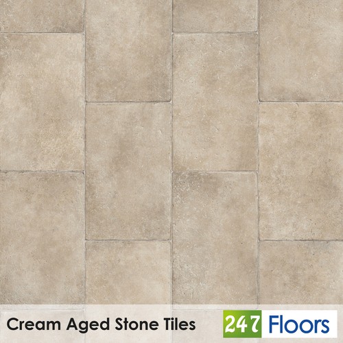 Stone tile effect vinyl - stone,
