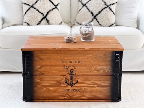 Chest coffee table - , wood