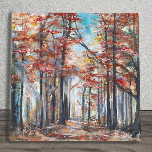 Autumn leaves ceramic tile - leaves,