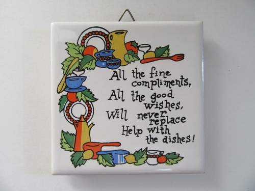 Vtg midcentury dishwasher tile - midcentury,