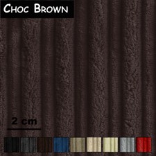 Jumbo Cord Corduroy Fabric Fire Retardant Craft Hobby Material Soft Touch Luxury