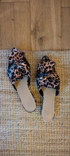 Asos leopard print flats bow - leopard,