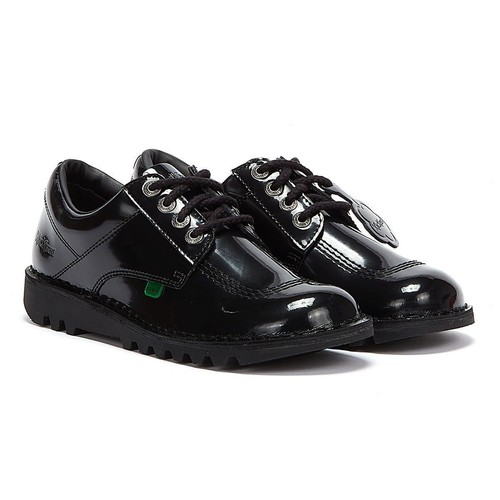Kickers kick low black patent - kickers,
