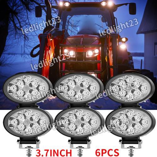 6pcs 12v 24v 7inch oval - 6pcs, led