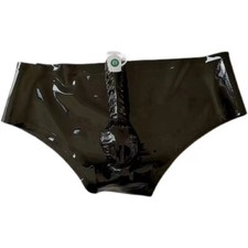 Mens Latex Rubber Shorts with