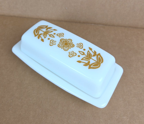 Vintage 1970s pyrex - vintage, gold