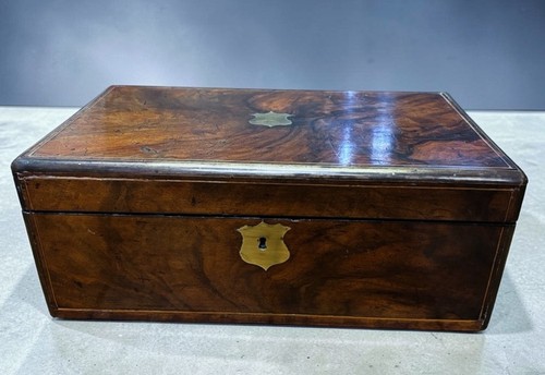 Victorian walnut writing - victorian,