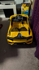 COSTWAY Lamborghini Kids Ride on Car 12V Battery Powered Electric Vehicle-Yellow