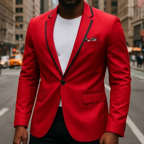 Mens single button blazer - mens,