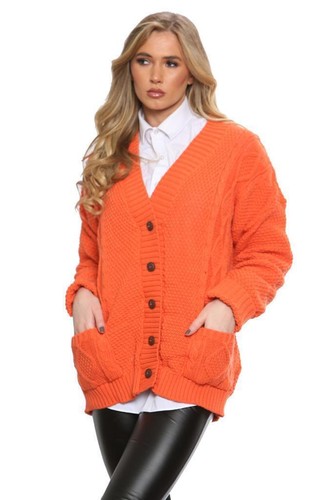 Womens ladies cable chunky - womens,