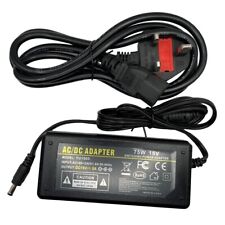 15V 5A 75W Adapter Charger Power Supply AC to  DC Jack  5.5mm*2.1mm (2.5mm)