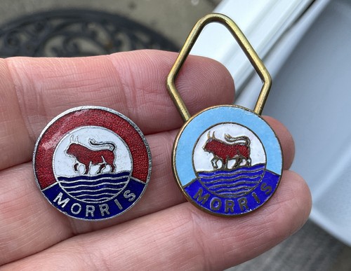 Vintage morris enamel key - vintage,