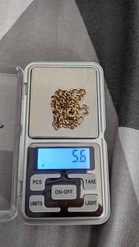9ct gold belcher - 9ct, 56cm
