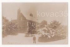 CHURCH EATON, THE OLD RECTORY in Winter Snow, RPPC c.1910 - Staffordshire