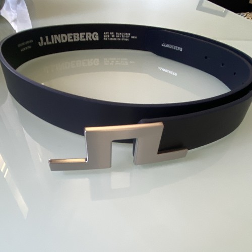 Lindeberg belt leather dark - belt,