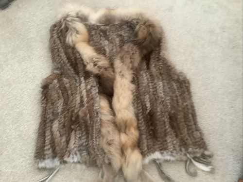Vintage boho real - rabbit, fur