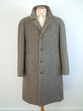 HARRIS TWEED COAT..42"..MADE IN ENGLAND..RAGLAN..BALMACAAN..PRIVATE VC..DRAKES