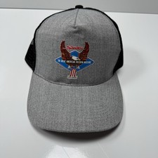 Harley Davidson Trucker Hat Baseball Cap Grey & Black Adjustable Breathable Logo