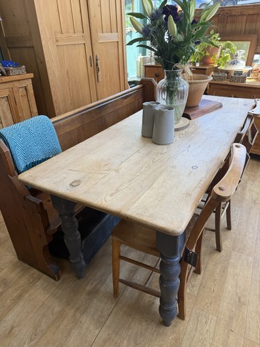 Antique pine farmhouse dining - antique,