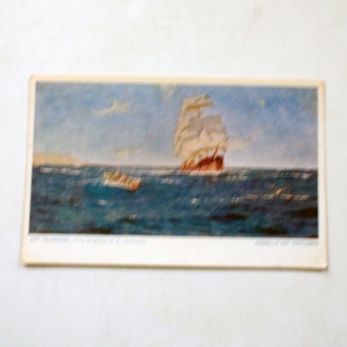 Vintage sailing ship seascape - vintage,