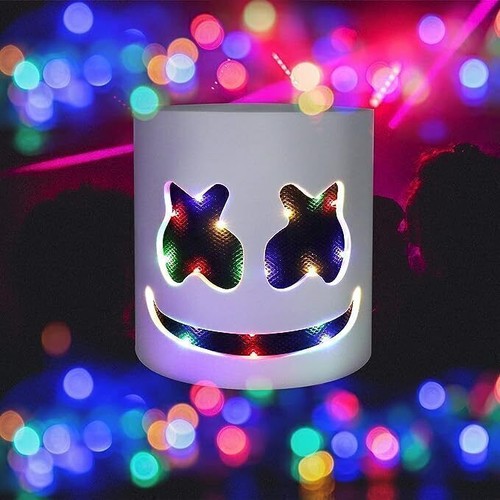 Marshmallow led mask full - led, dj